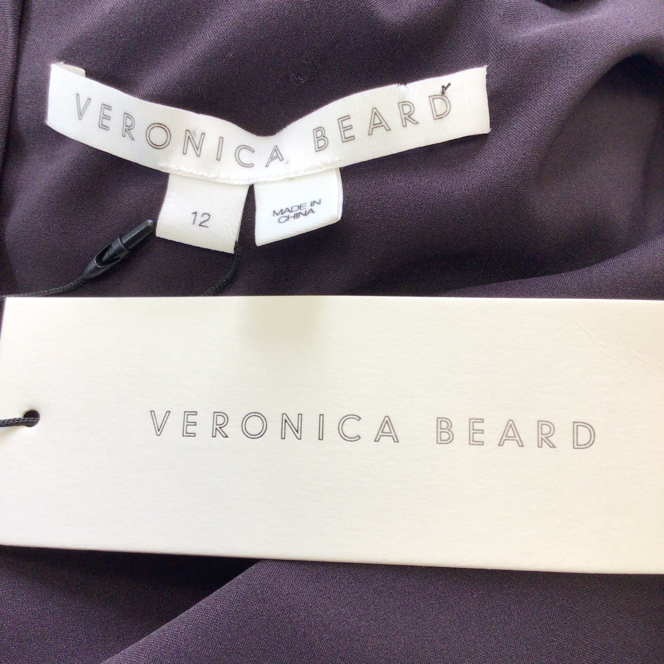 Veronica Beard Hedera Oxblood Multi Floral Printed Silk Midi Dress
