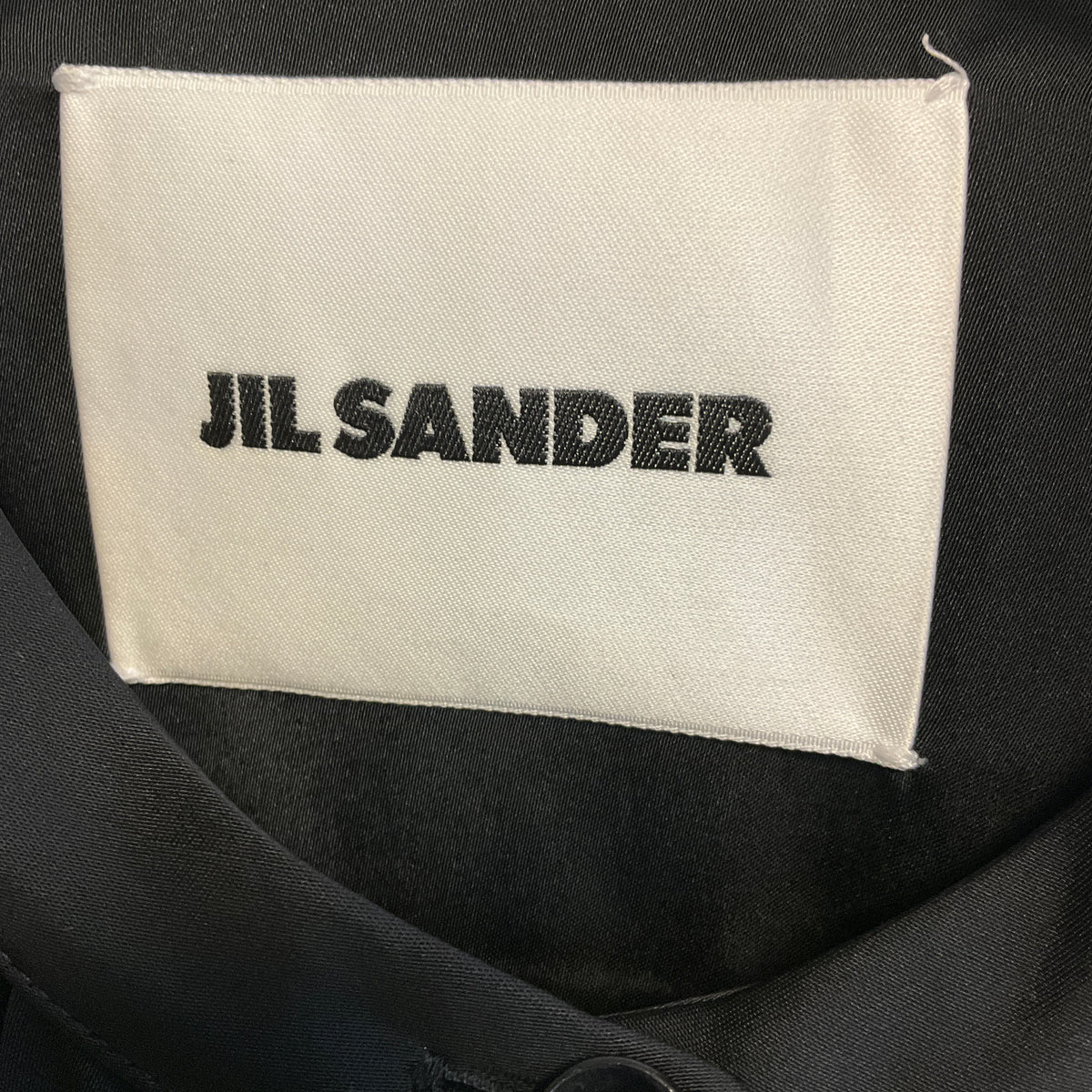 Jil Sander Black Ruffled Button Front Blouse