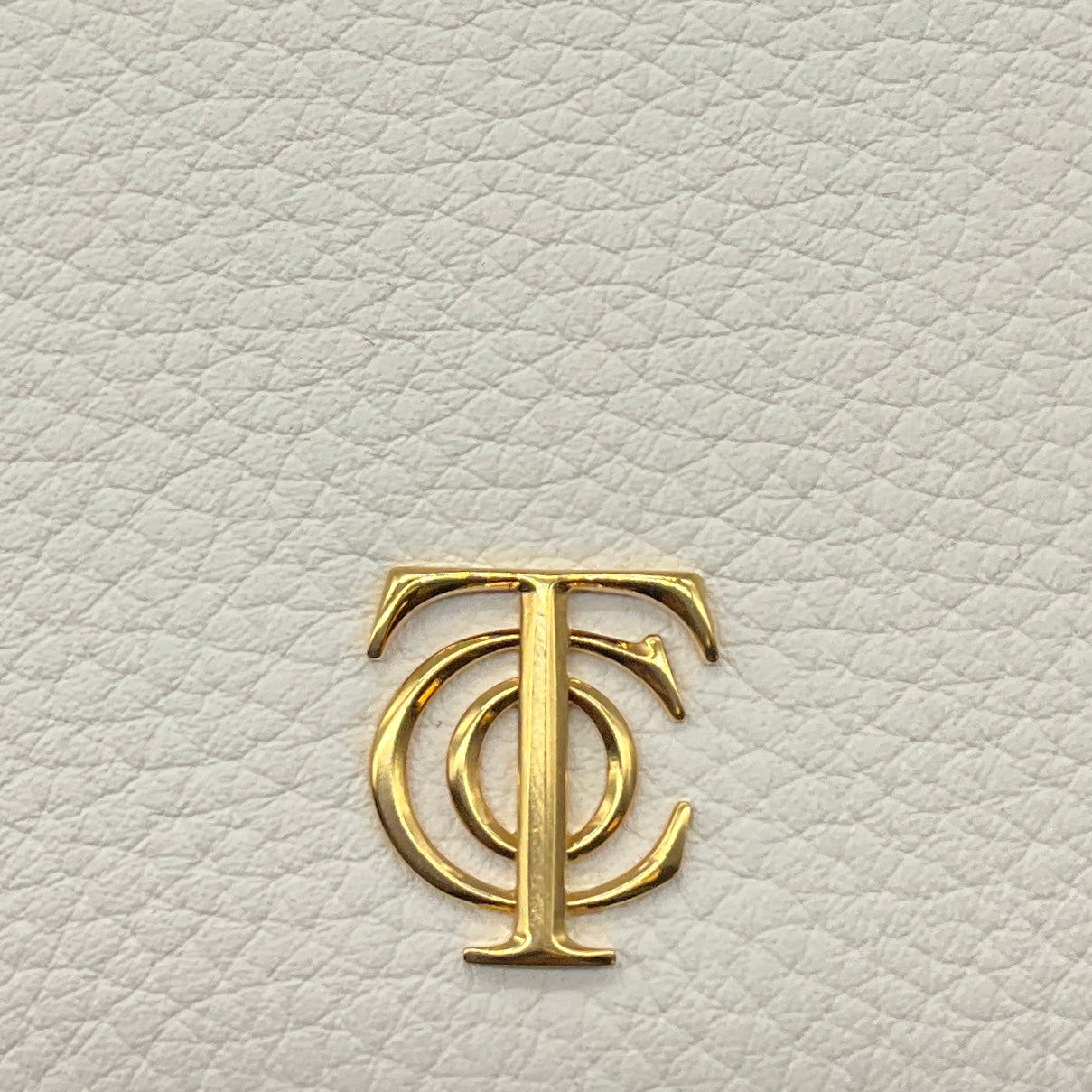 Tiffany White / Purple / Pink Pebbled Leather Card Holder Wallet with Gold Logo Hardware