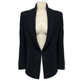 Load image into Gallery viewer, Brandon Maxwell Navy Blue Viscose Crepe Blazer Jacket
