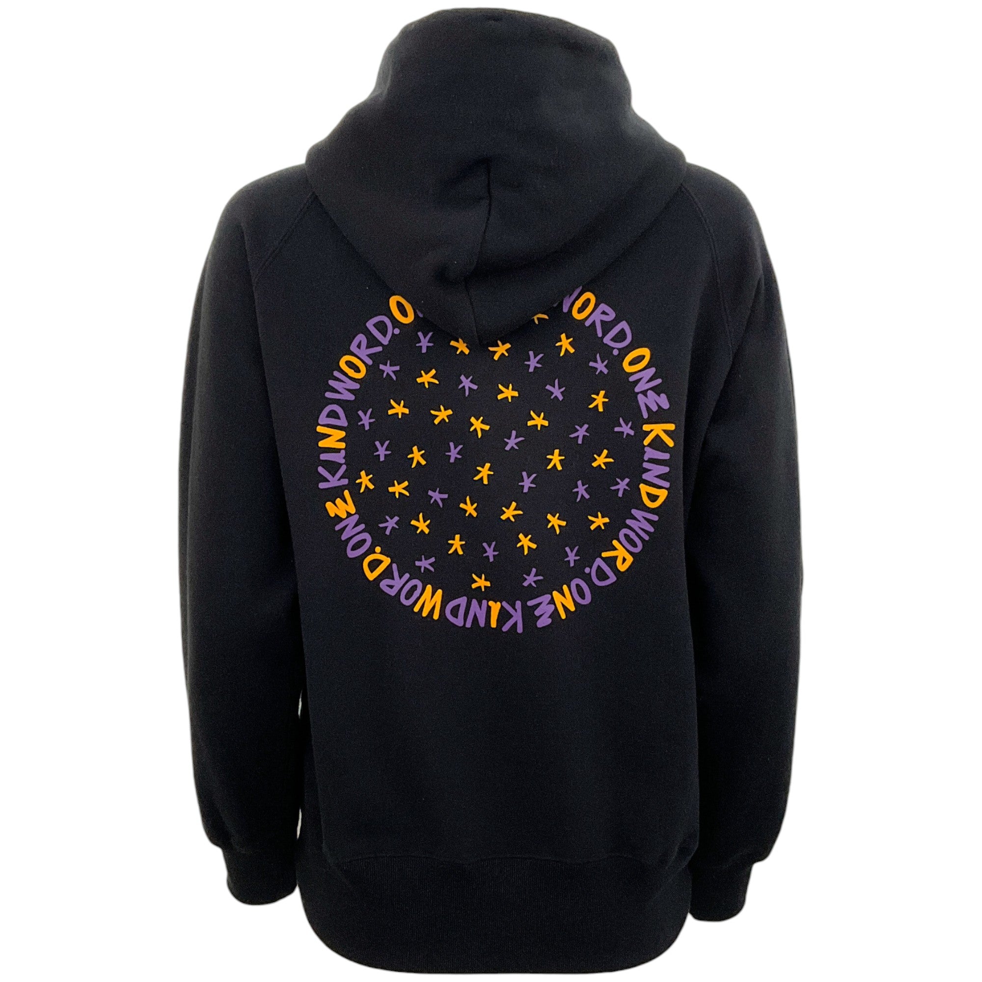 Sacai Black Cotton Hooded "One Kind Word" Sweatshirt