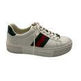 Load image into Gallery viewer, Gucci White / Red / Green Leather Ace Platform Sneakers
