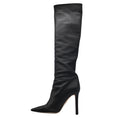 Load image into Gallery viewer, Tabitha Simmons Black Nappa Leather Icon 105 Knee-High Boots
