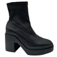 Load image into Gallery viewer, Robert Clergerie Black Stretch Leather Platform Ankle Boots
