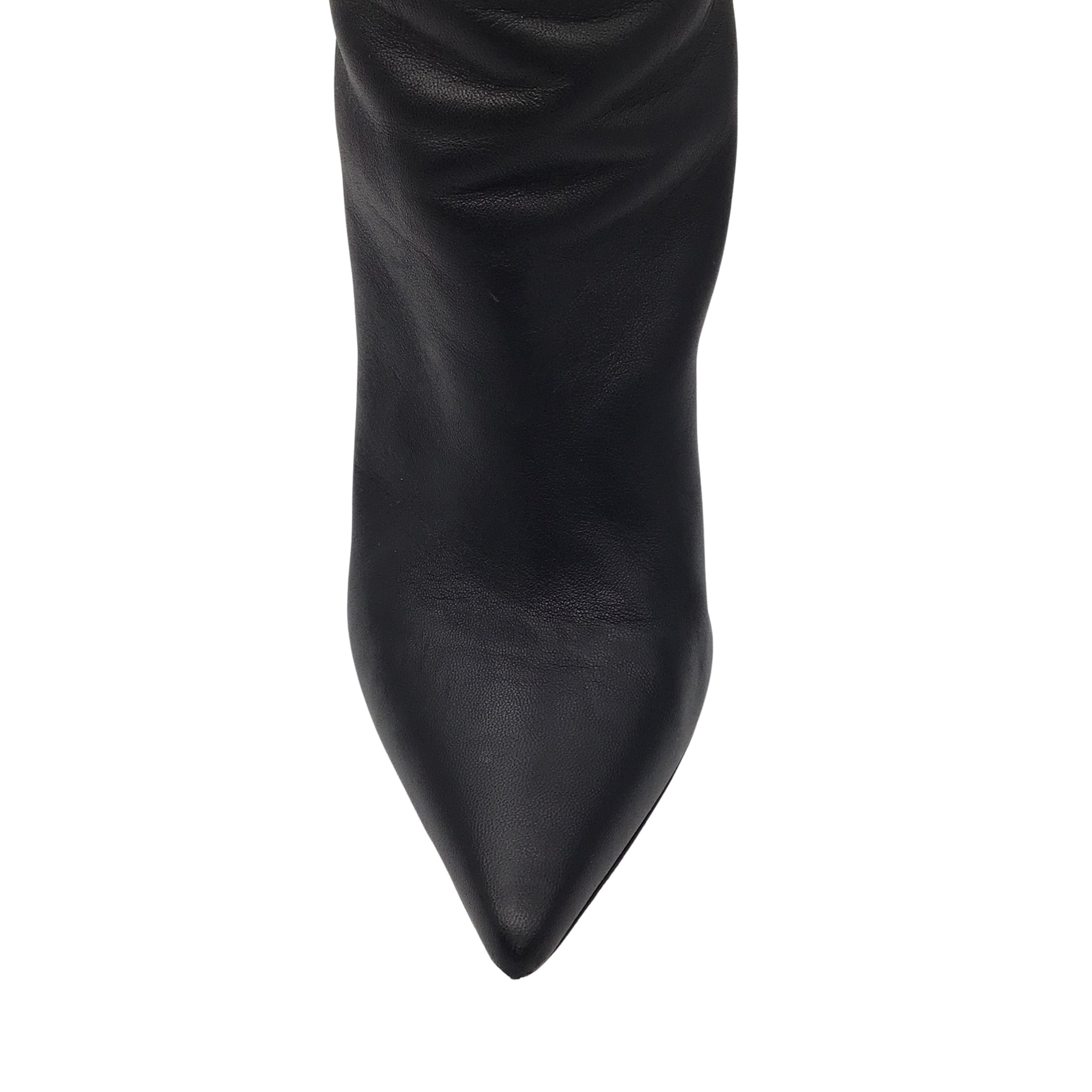 Tabitha Simmons Black Nappa Leather Icon 105 Knee-High Boots