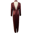 Load image into Gallery viewer, La Collection Burgundy Silk Leena Maxi Dress
