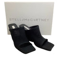 Load image into Gallery viewer, Stella McCartney Black Mesh Knitted Open Toe Mules
