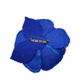 Load image into Gallery viewer, Chanel Blue CC Logo Camellia Tweed Brooch
