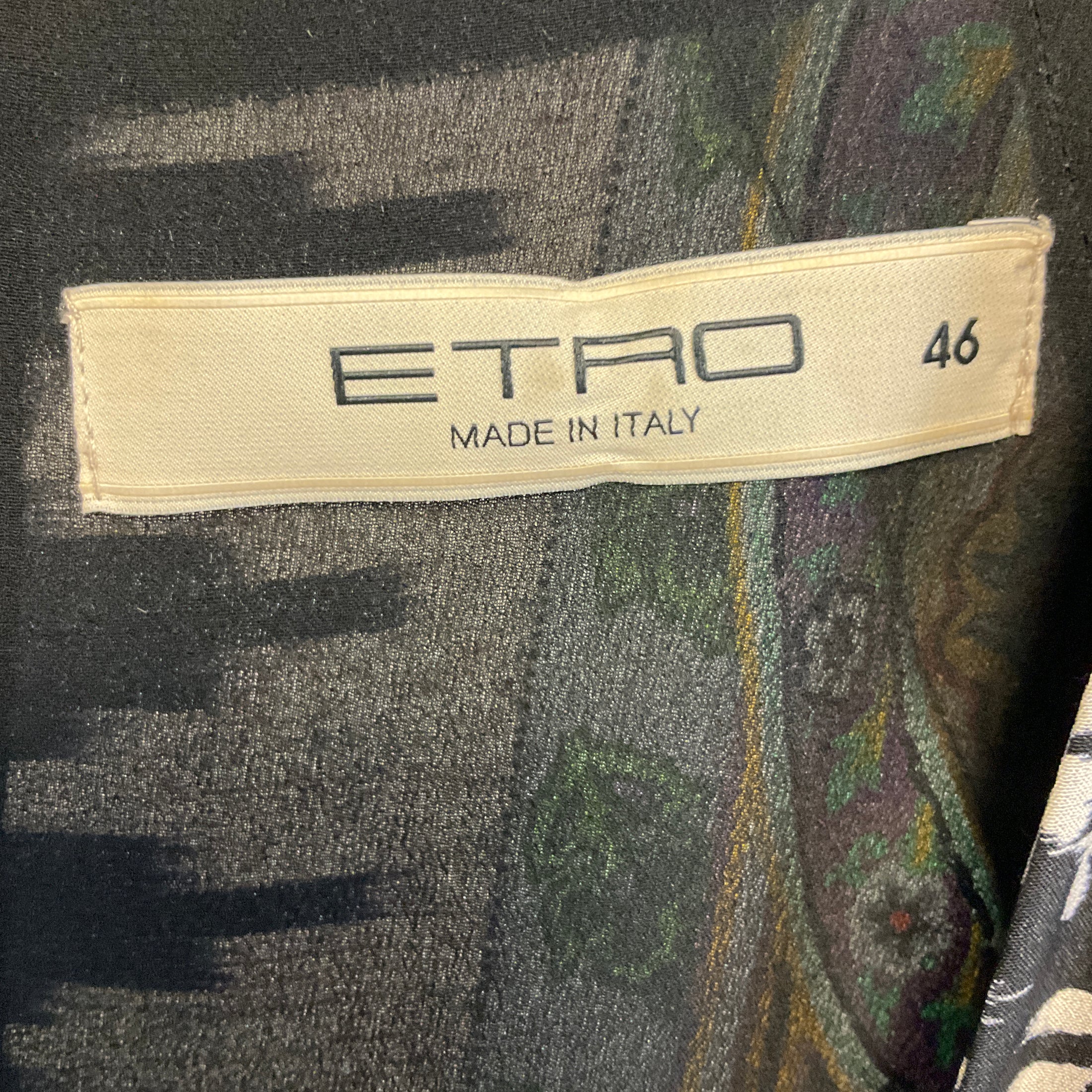 Etro Purple Multi Floral and Paisley Printed Silk Dress