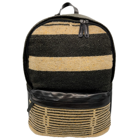 Dries Van Noten Natural / Black Fabric Backpack