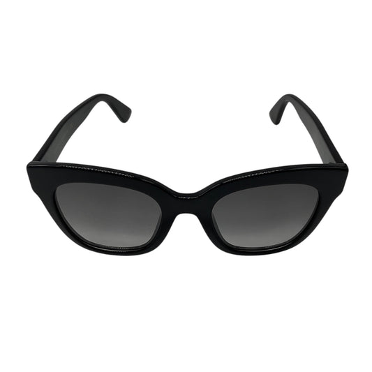 Gucci Black Butterfly Frame Sunglasses with GG Logo