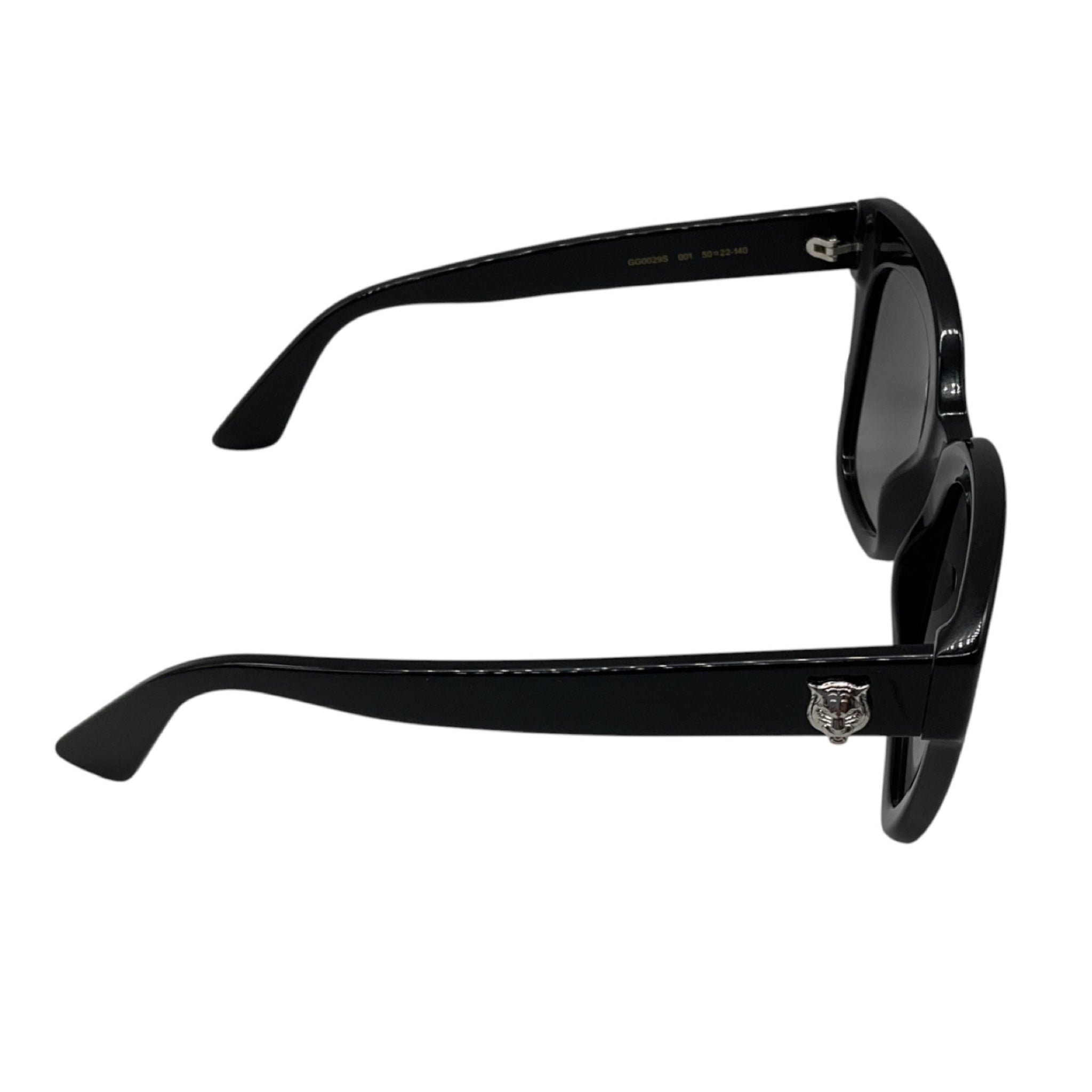 Gucci Black Butterfly Frame Sunglasses with GG Logo