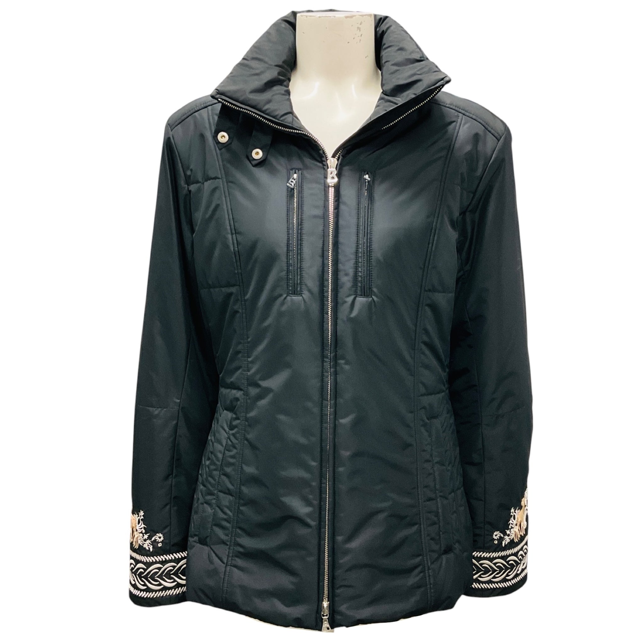 Bogner Black Bavarian Paradise Embroidered Ski Jacket