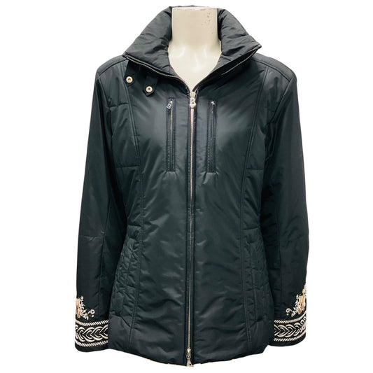 Bogner Black Bavarian Paradise Embroidered Ski Jacket