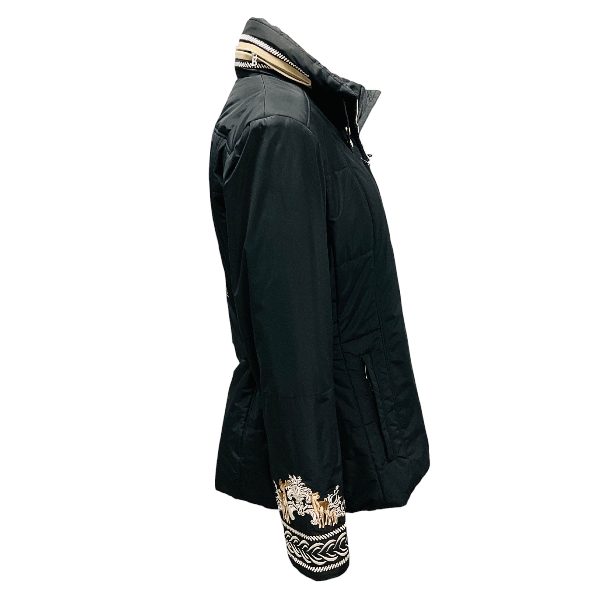 Bogner Black Bavarian Paradise Embroidered Ski Jacket