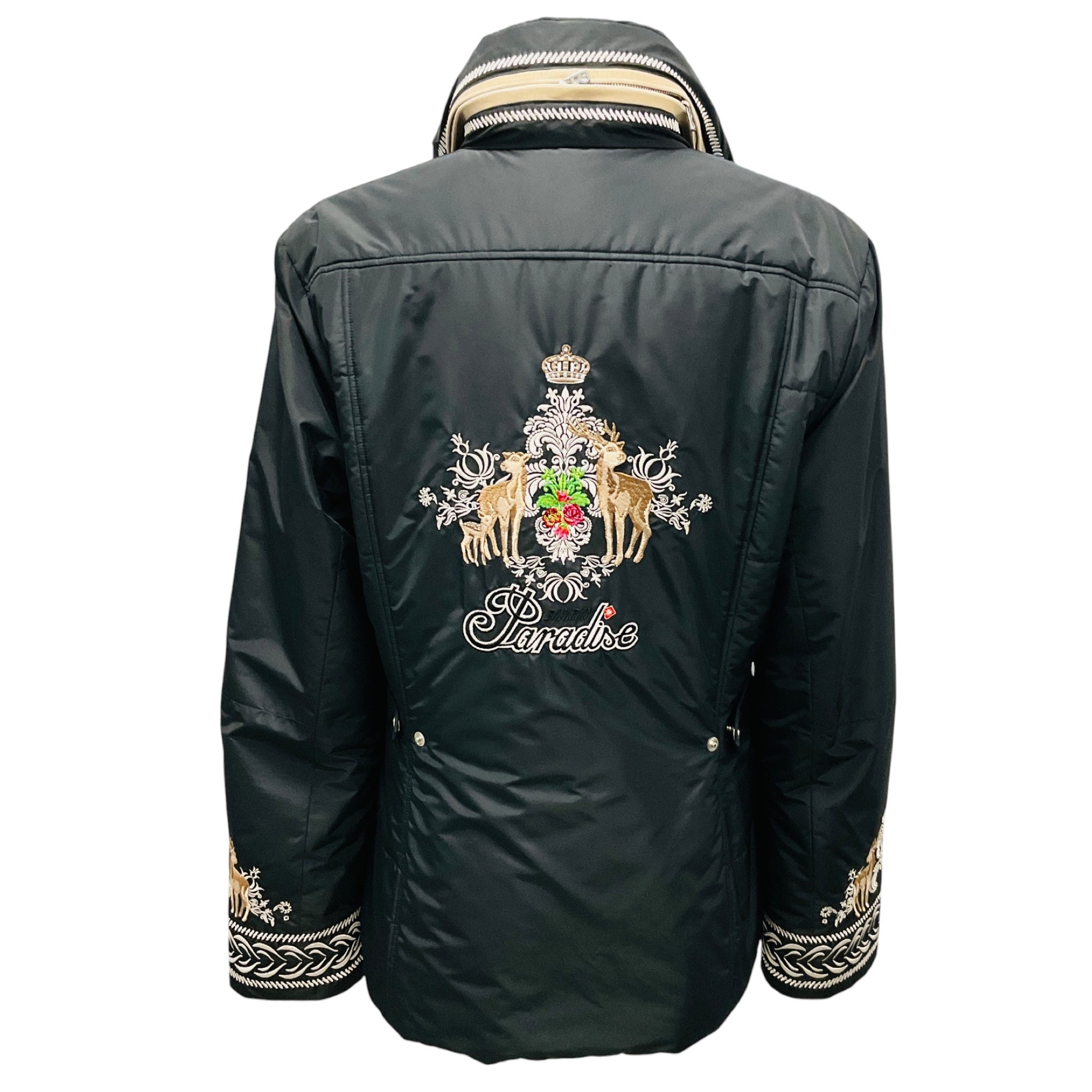 Bogner Black Bavarian Paradise Embroidered Ski Jacket
