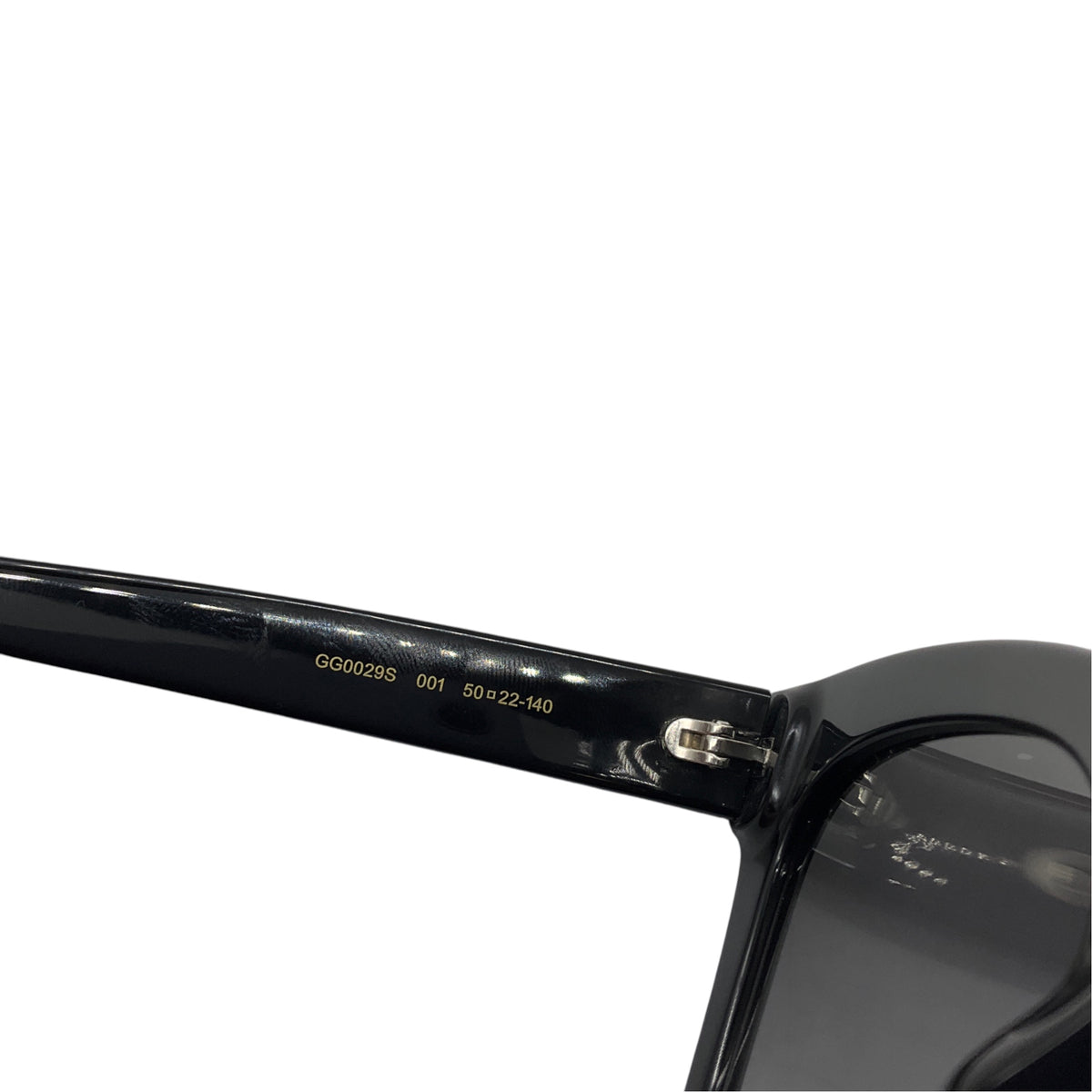 Gucci Black Butterfly Frame Sunglasses with GG Logo