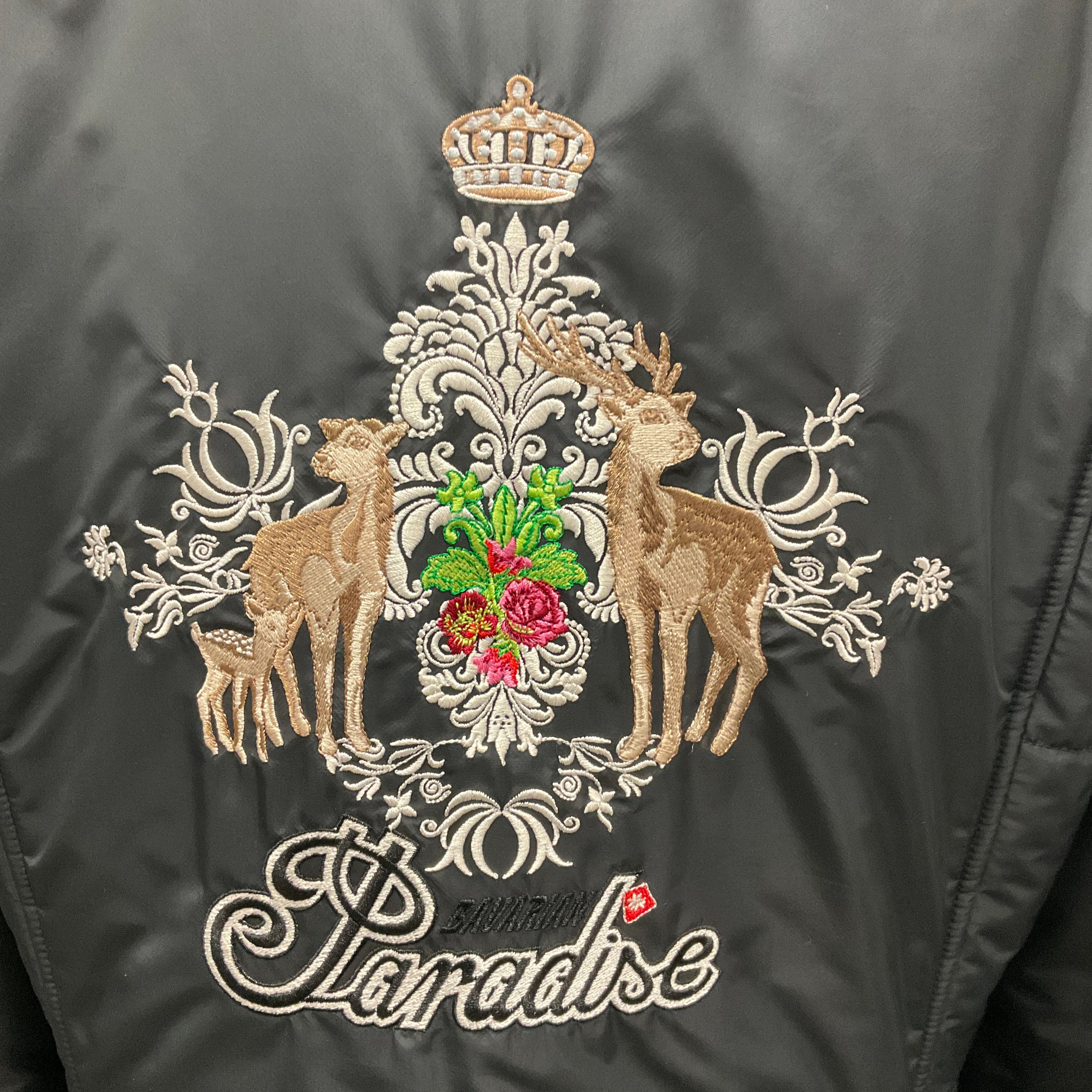 Bogner Black Bavarian Paradise Embroidered Ski Jacket