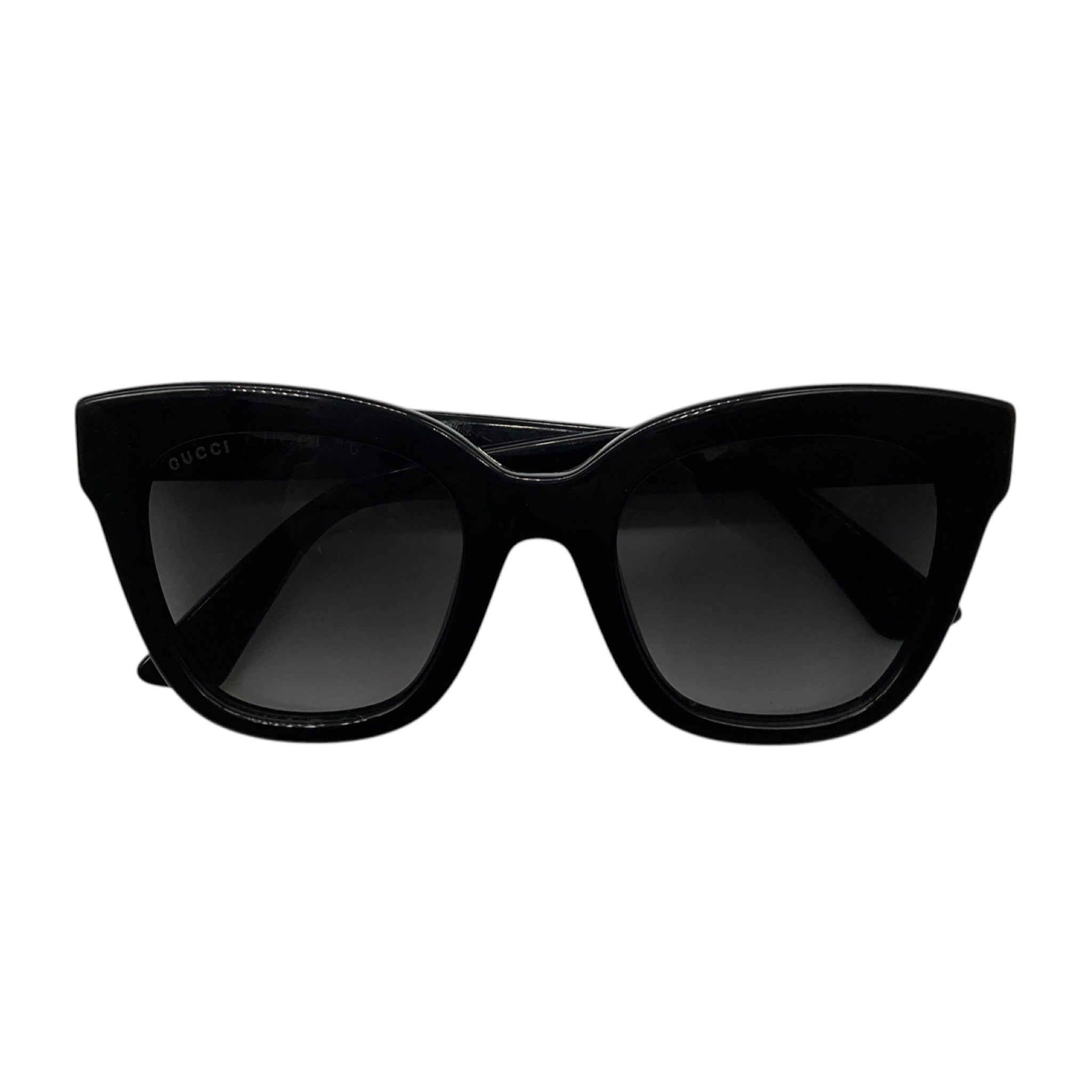 Gucci Black Butterfly Frame Sunglasses with GG Logo