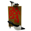 Load image into Gallery viewer, Gia Borghini Black / Silver Perni Strass Mules
