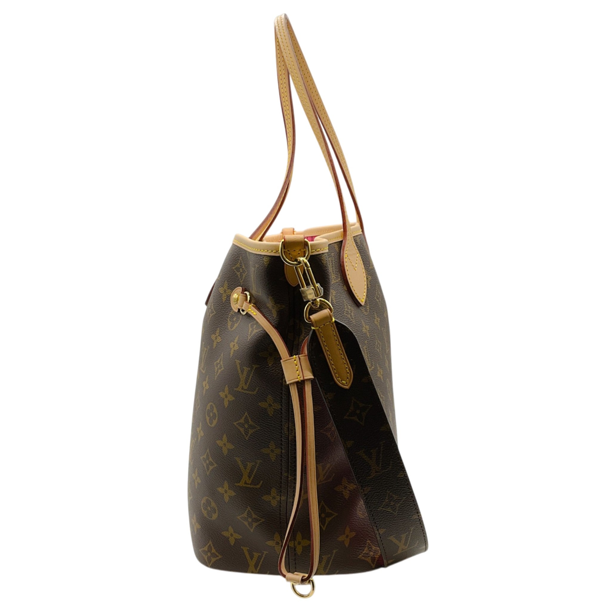 Louis Vuitton Monogram / Pink Reversible Bandouliere MM Tote