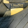 Load image into Gallery viewer, Max Mara S Collection Navy Blue Pleated Sleeveless Ramie and Cotton Dress with Belt
