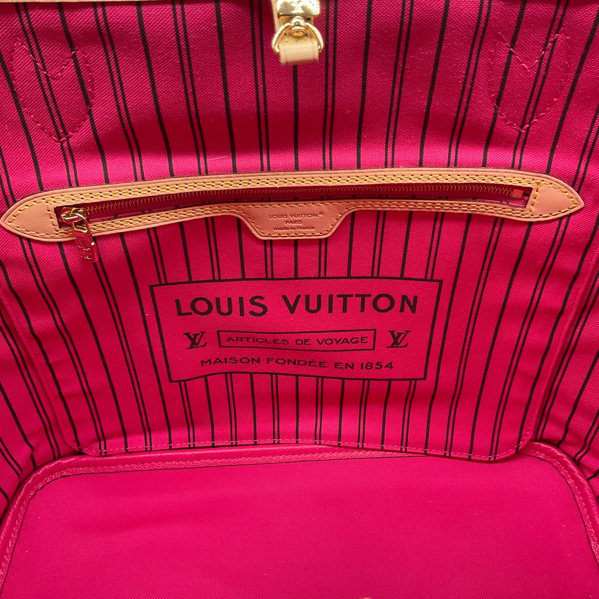 Louis Vuitton Monogram / Pink Reversible Bandouliere MM Tote