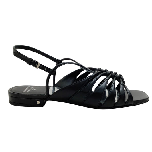 Laurence Dacade Black Leather Blaise Strappy Flat Sandals