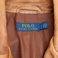 Load image into Gallery viewer, Polo Ralph Lauren Brown Distressed Leather Moto Jacket
