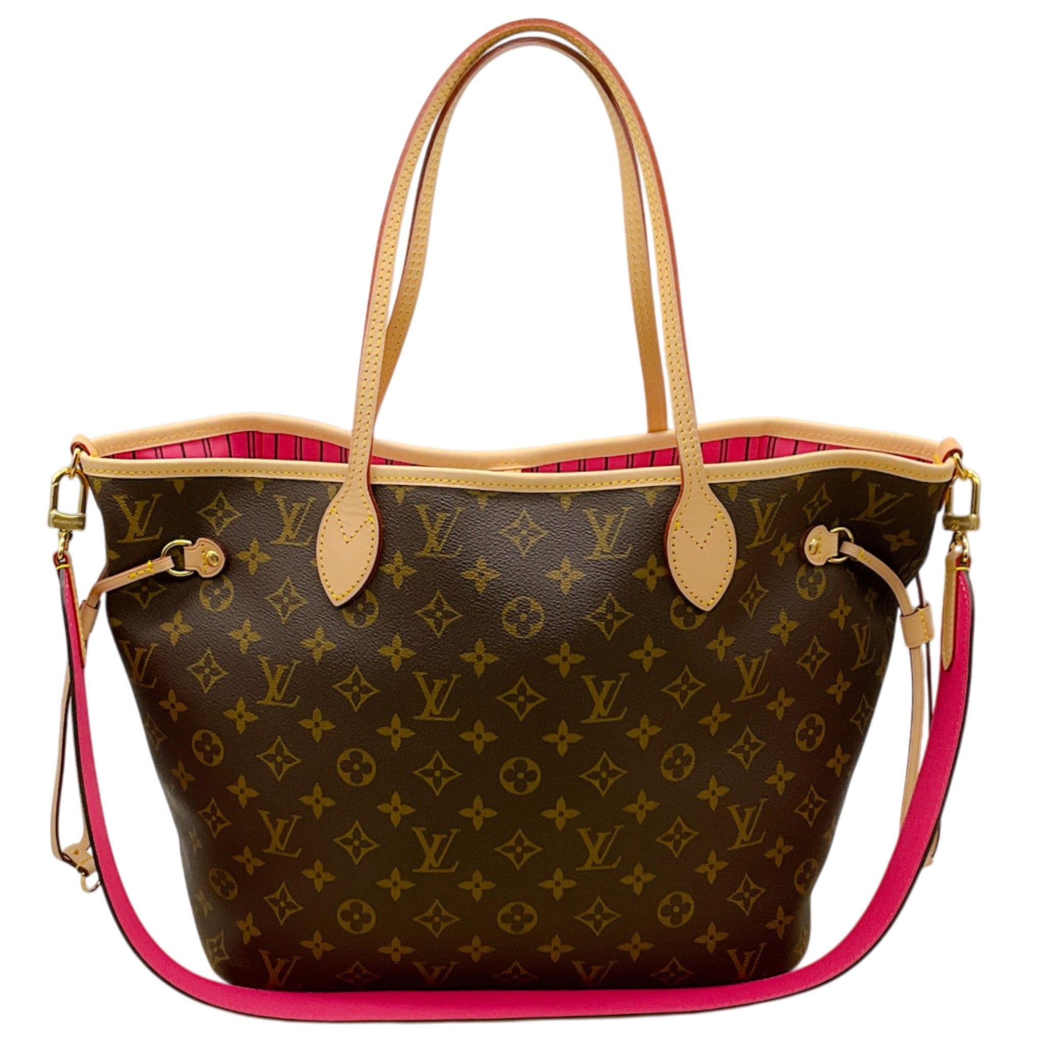Louis Vuitton Monogram / Pink Reversible Bandouliere MM Tote