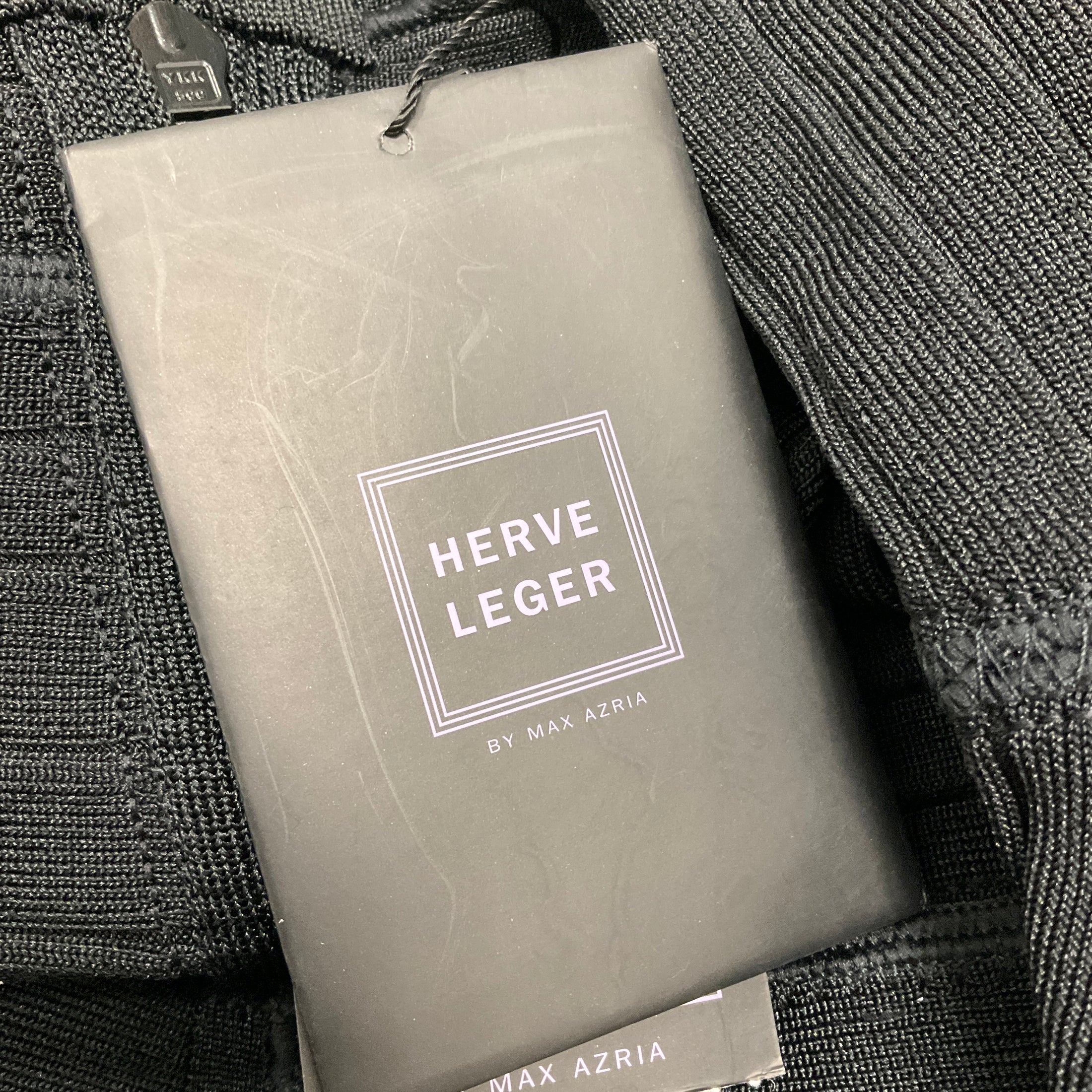 Herve Leger Black Swimwear 2018 Mesh Trimmed Bandage Swimsuit