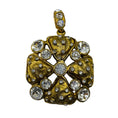 Load image into Gallery viewer, Chanel Vintage Gold Strass Crystal Embellished Necklace Pendant
