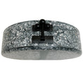 Load image into Gallery viewer, Edie Parker Silver Glitter "J" Minaudiere
