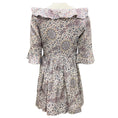 Load image into Gallery viewer, Zimmermann White / Purple / Blue Printed Linen Mini Dress
