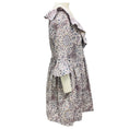 Load image into Gallery viewer, Zimmermann White / Purple / Blue Printed Linen Mini Dress

