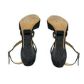 Load image into Gallery viewer, Jimmy Choo Black / White Woven Cross Strap Sandals
