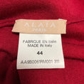 Load image into Gallery viewer, Alaia Maroon Red Mock Neck Wool Knit Pullover Sweater
