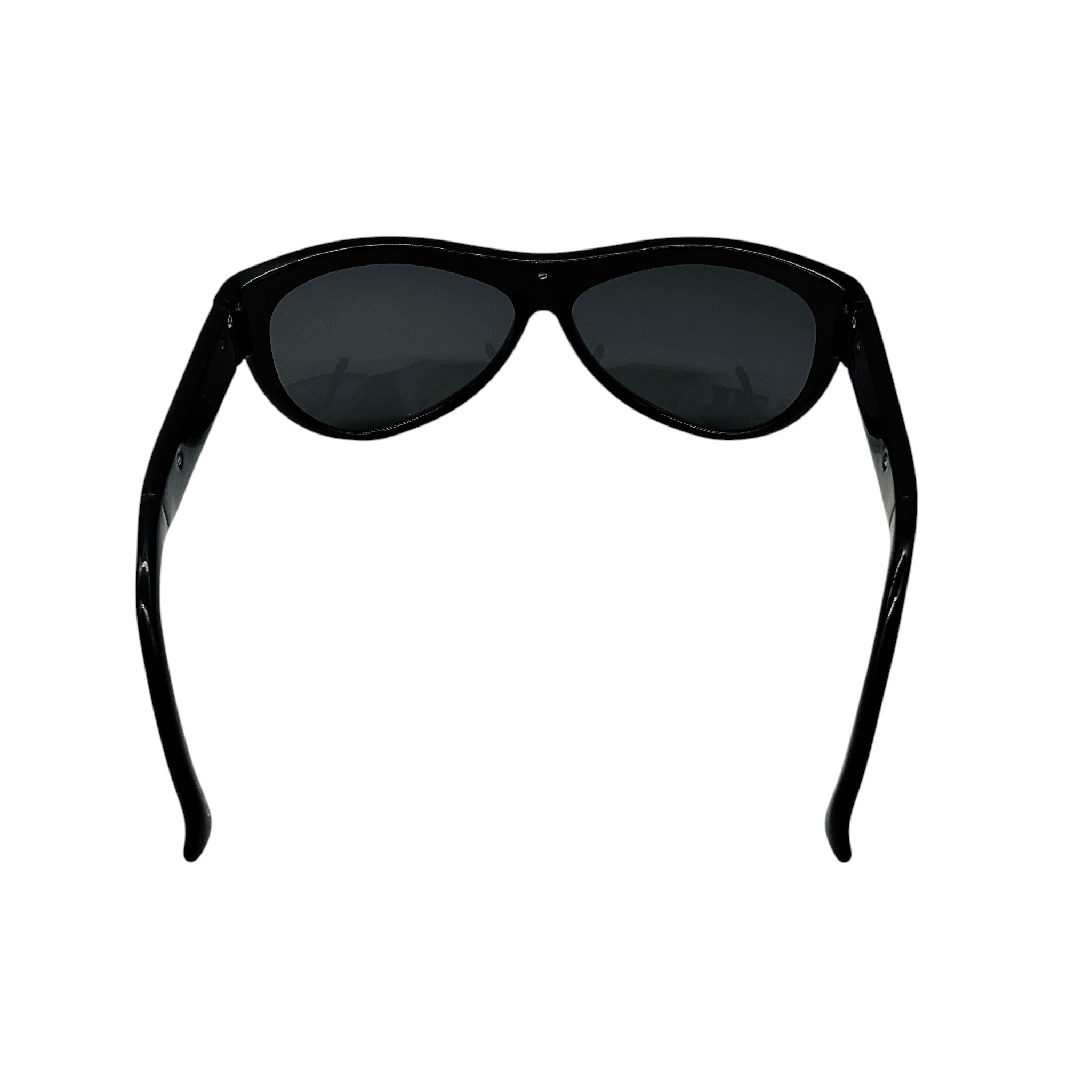 Gucci Black Cat Eye Acetate Sunglasses with Metal Accents