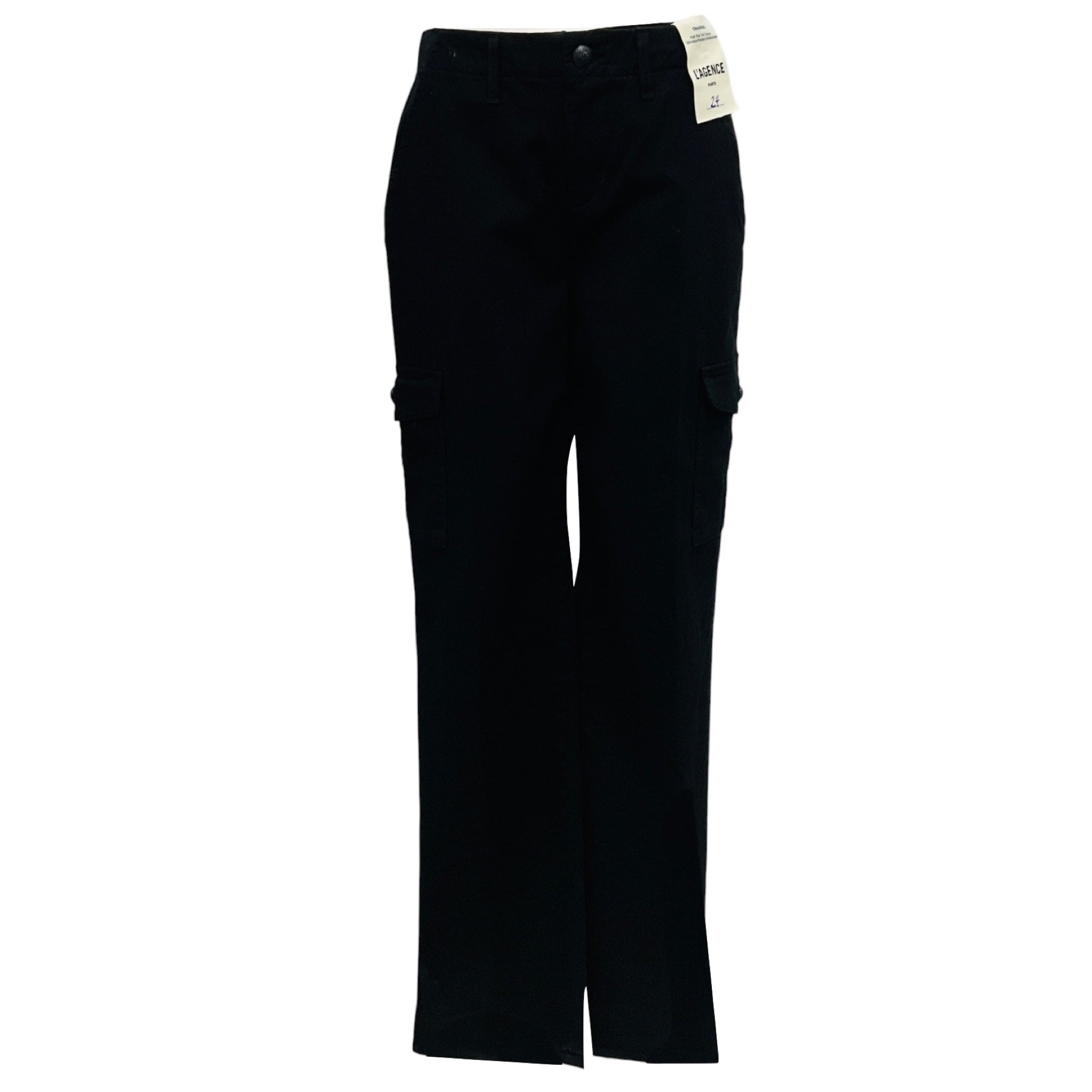 L'Agence Black Channing High Rise Trouser