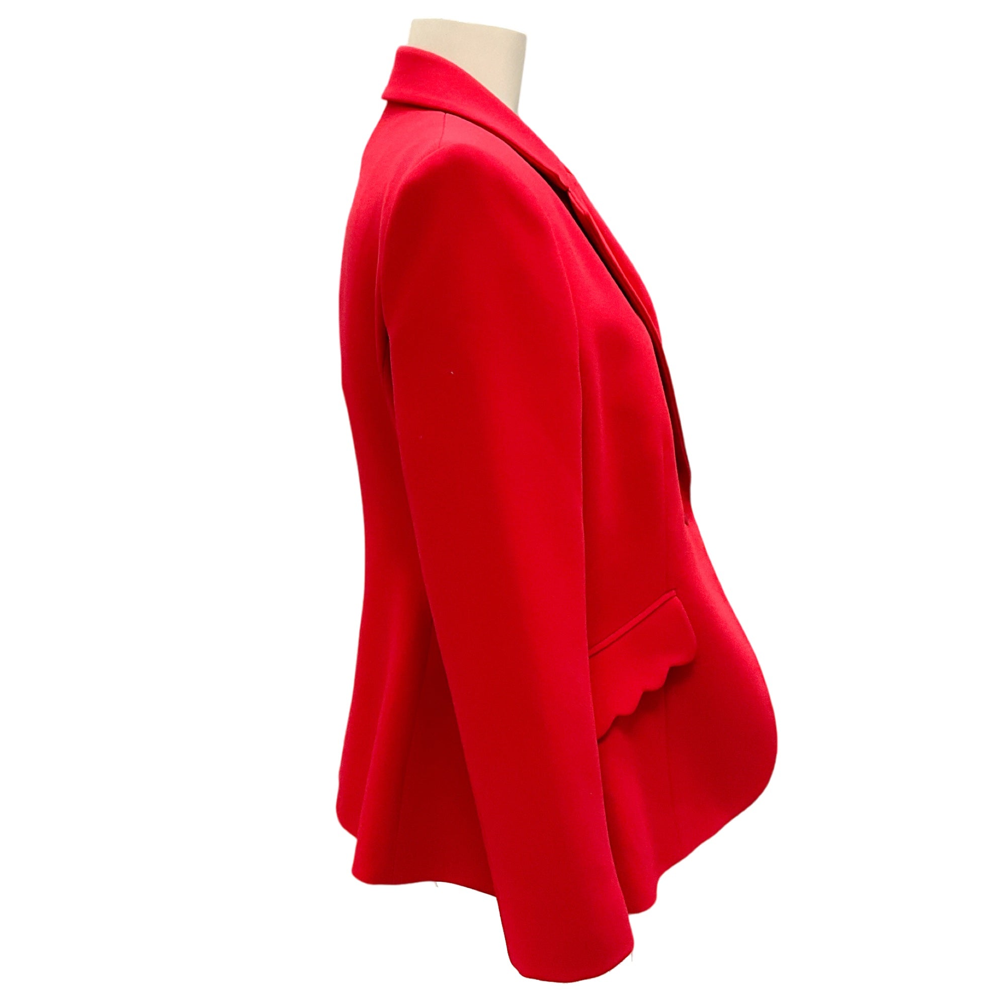 Altuzarra Ruby Scalloped Pocket Crepe Blazer