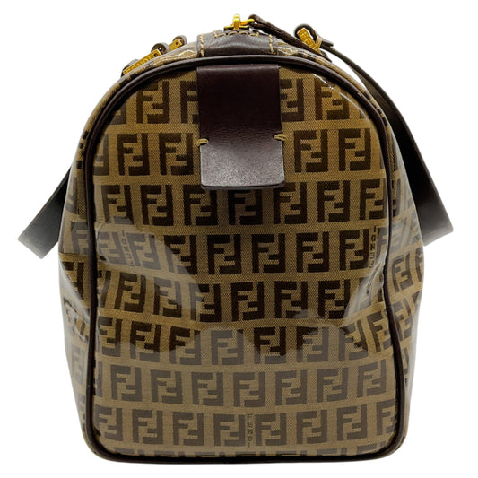 Fendi Zucchino Crystal Boston Bag
