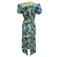 Load image into Gallery viewer, Kika Vargas Olive Sakura Twill Sygne Midi Dress
