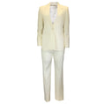 Load image into Gallery viewer, Givenchy Ivory 2023 Tailored Wool Jacket and Pants Two-Piece Suit Set
