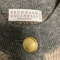 Load image into Gallery viewer, Brunello Cucinelli Taupe / Grey Sequined Cashmere Knit Cardigan Sweater
