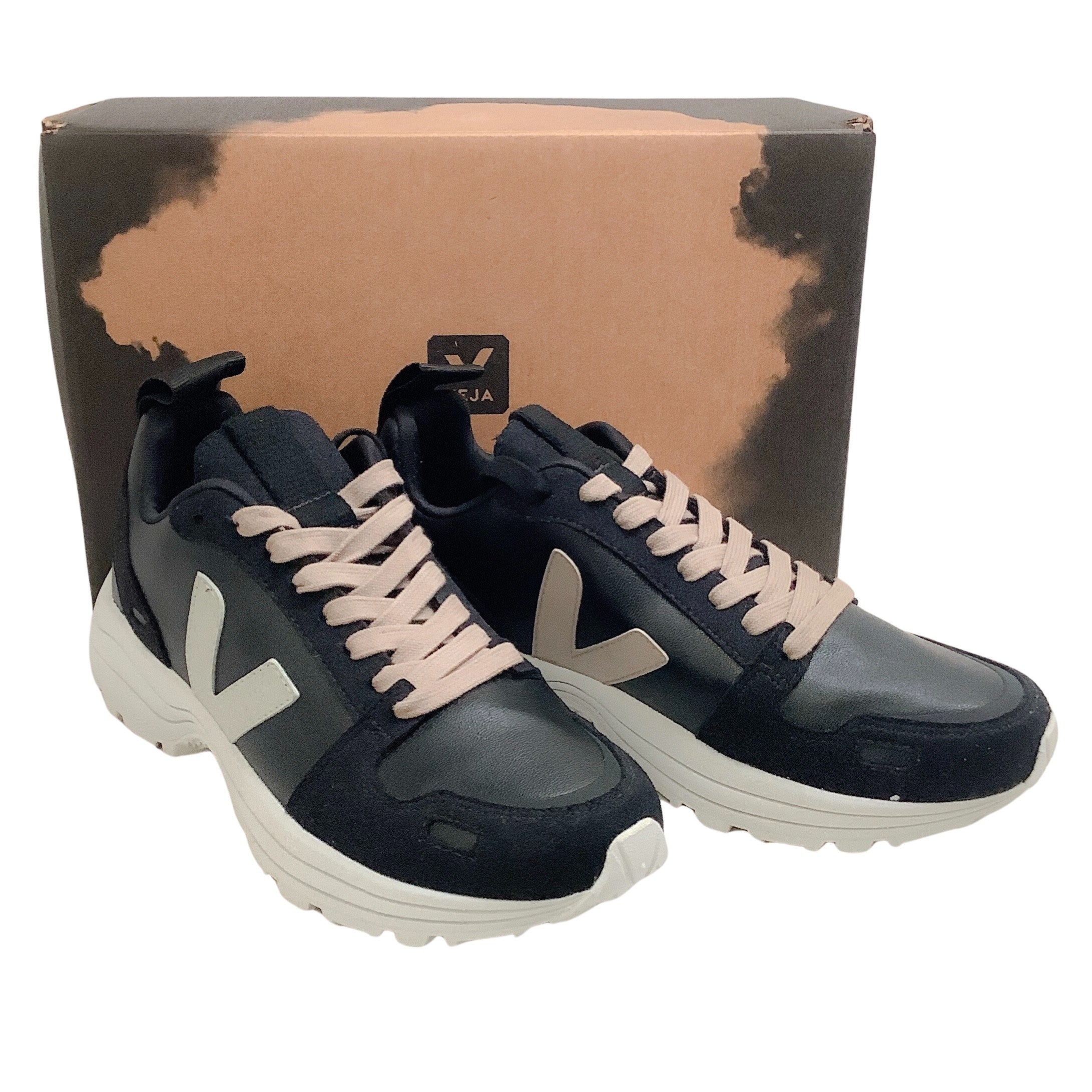 Rick Owens x Veja Black Pearl Hiking Sneakers