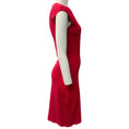 Load image into Gallery viewer, Alexander McQueen Red Textured Knit Sleeveless Dress
