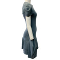 Load image into Gallery viewer, Sacai Grey Cap Sleeve Sweatshirt Dress with Flounce Hem
