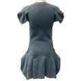 Load image into Gallery viewer, Sacai Grey Cap Sleeve Sweatshirt Dress with Flounce Hem
