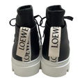 Load image into Gallery viewer, Loewe Black Leather Combat Sneaker Booties
