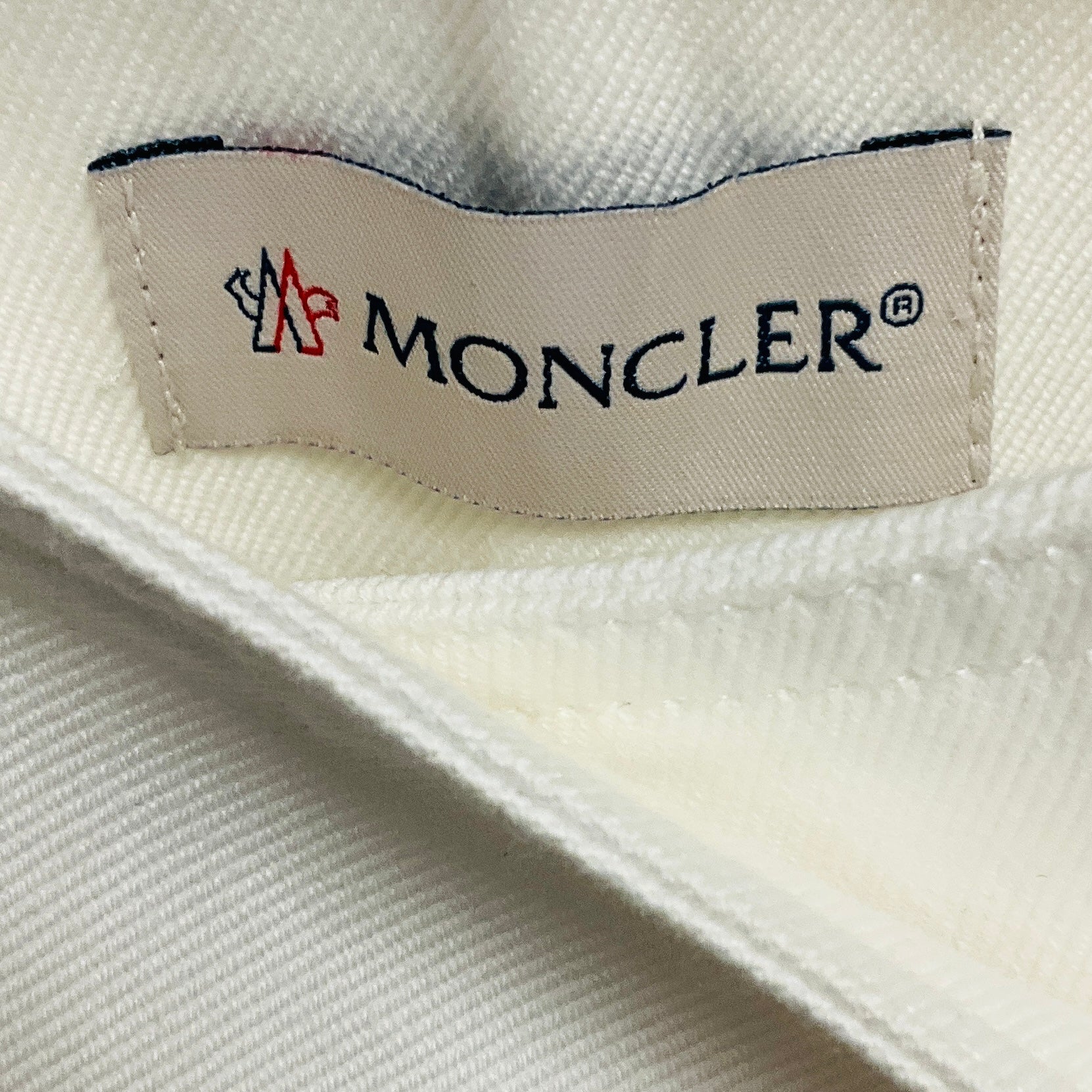 Moncler White Cotton Wrap Midi Skirt with Logo Belt